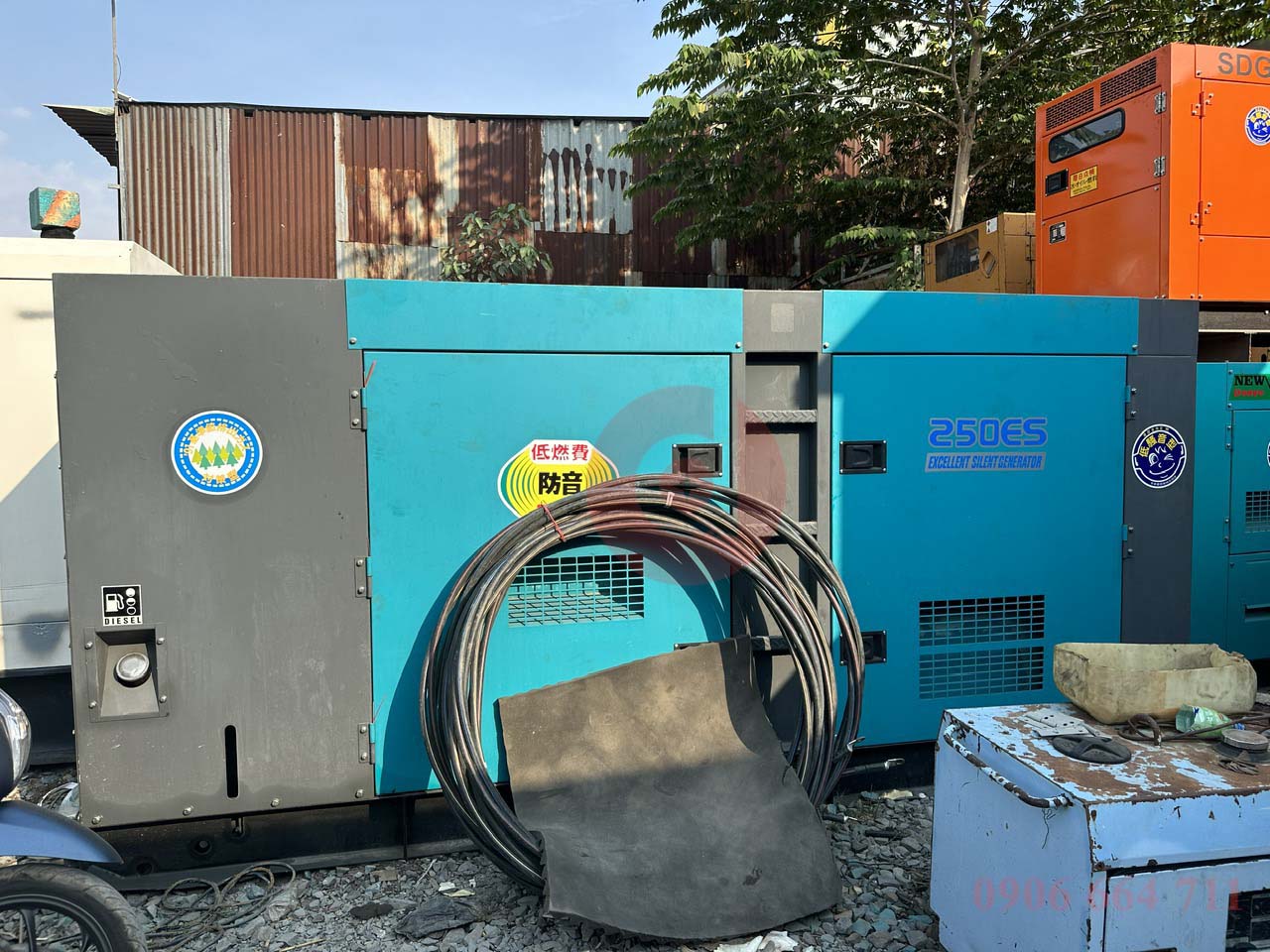 máy phát điện cũ denyo 250kva