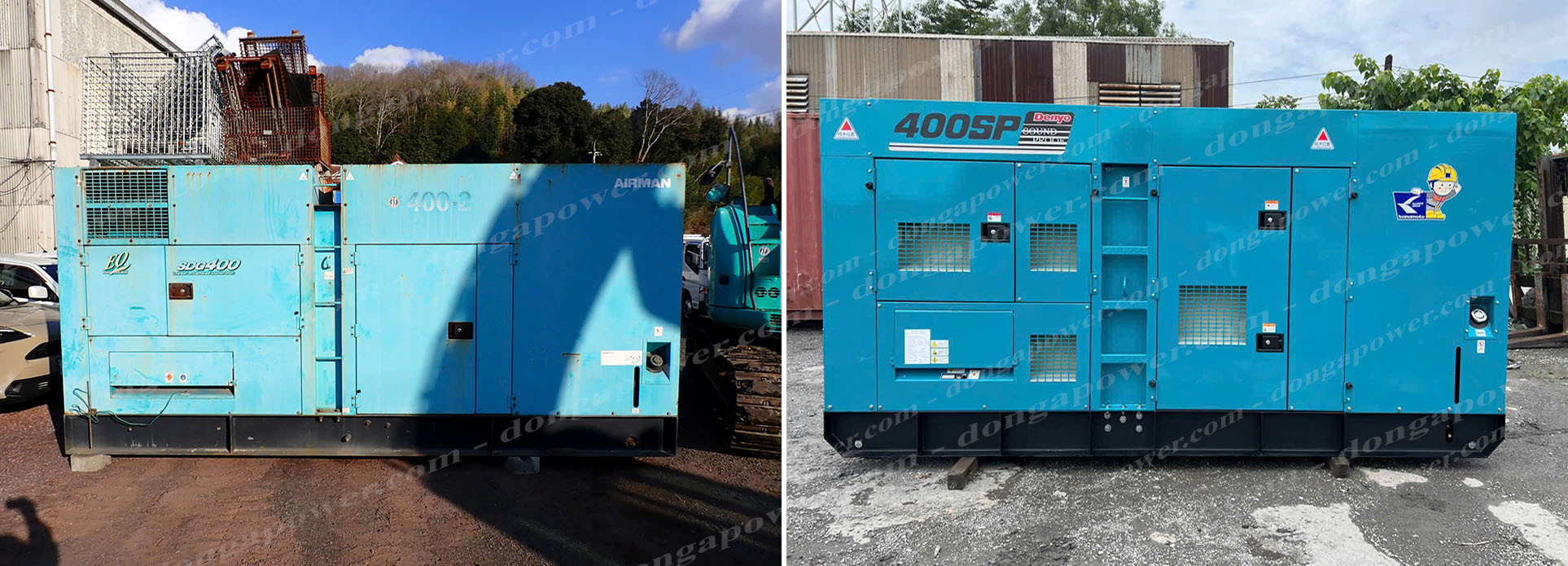 máy phát điện cũ denyo 400kva