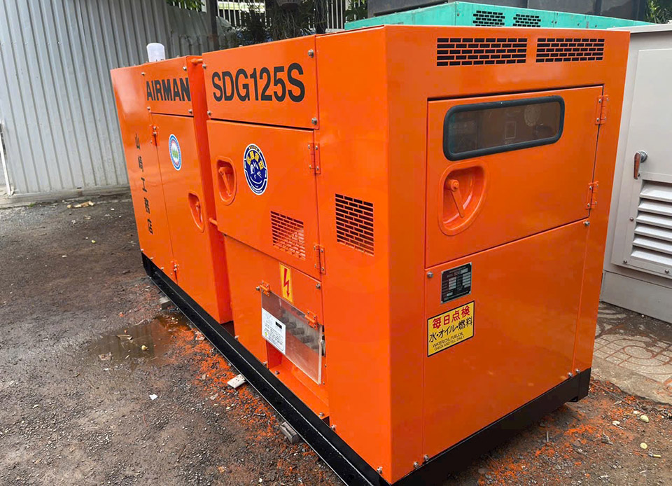 máy phát điện airman 120kva - 96kw
