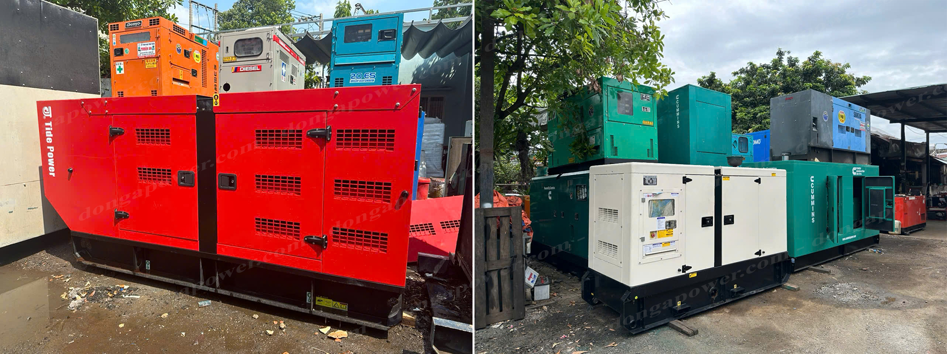 máy phát điện cũ 300kva - cummins