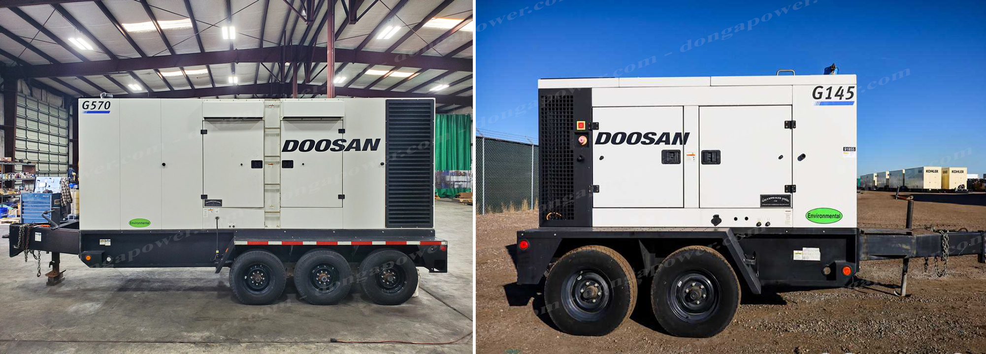 máy phát điện doosan - hyundai di động